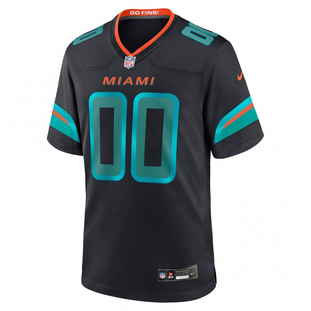 Men's Nike Pitch Blue Miami Dolphins 2025 Rivalries Collection Custom Game Jersey-GridironStore